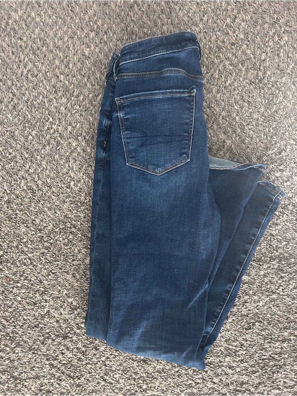 American Eagle Outfitters Dark Blue Flare Jeans - Picture 2 of 2